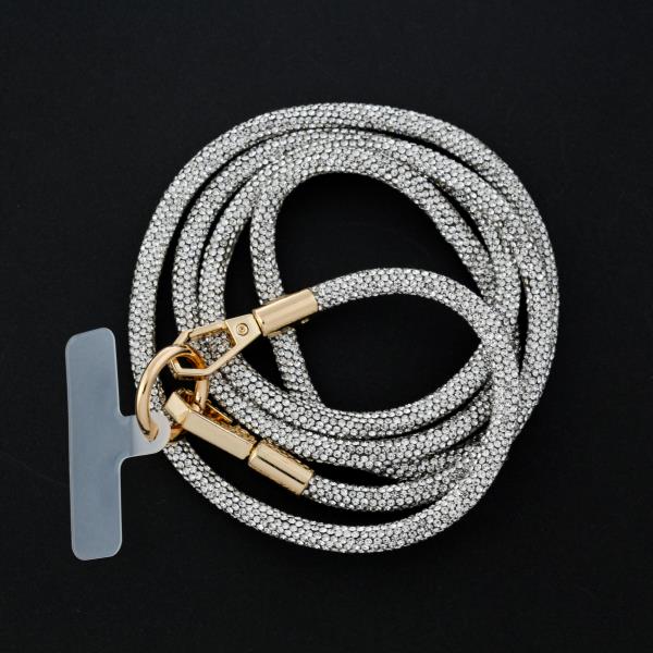 CRYSTAL ROPE LANYARD