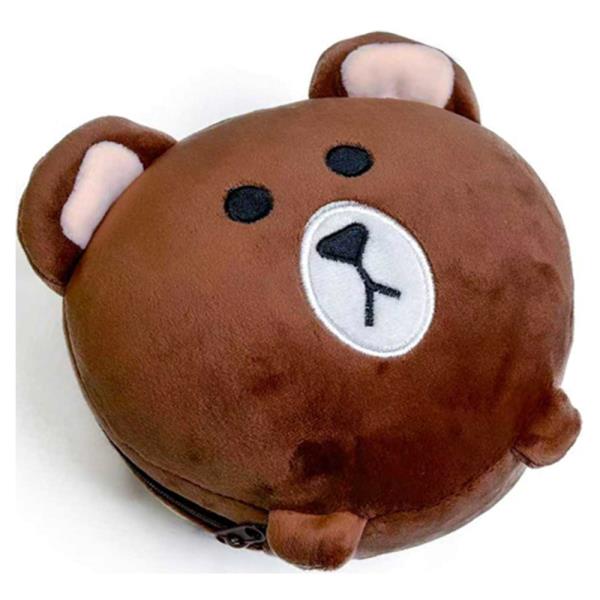 BEAR PLUSH 2-IN-1 TRAVEL PILLOW WITH SLEEP MASK