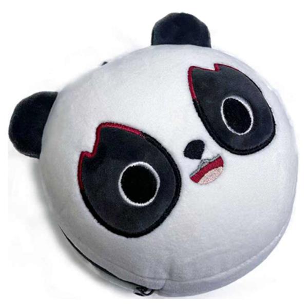 PANDA PLUSH 2-IN-1 TRAVEL PILLOW WITH SLEEP MASK