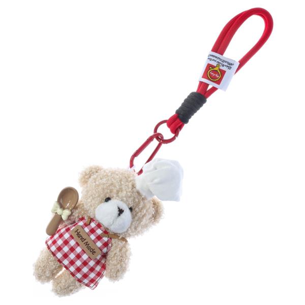 GINGHAM CHECKERED OUTFIT TEDDY BEAR BAG CHARM KEYCHAIN