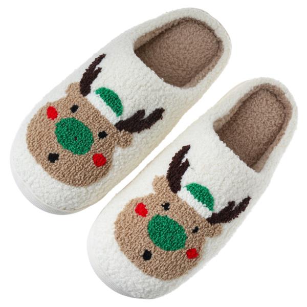 CHRISTMAS RUDOLPH REINDEER COZY HOME SLIPPER