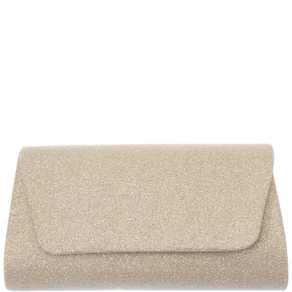 TEXTURED GLITTER ENVELOPE CLUTCH