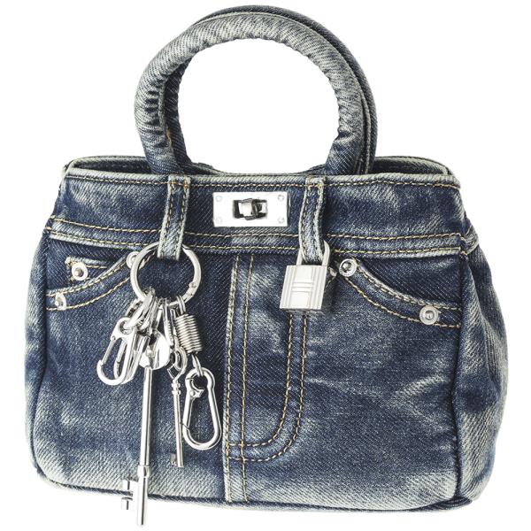 FASHION VINTAGE KEY AND LOCK PANTS DESIGN HANDBAG
