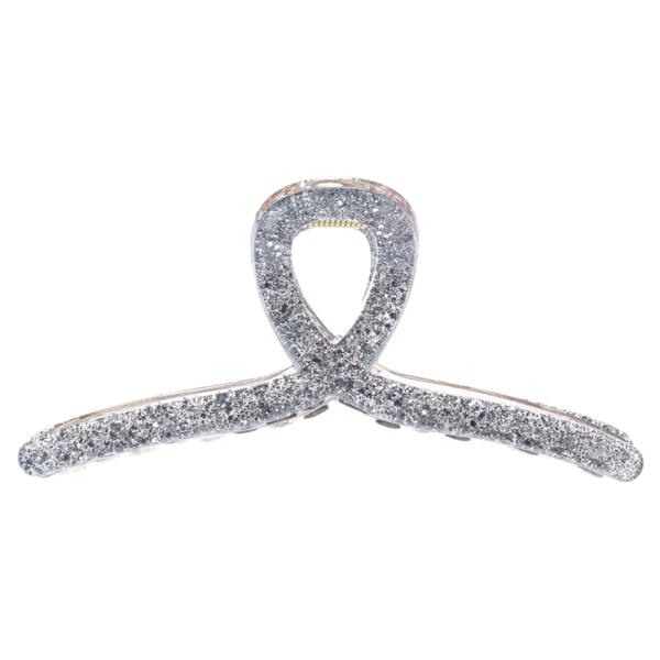 ACRYLIC GLITTER HAIR CLAW CLIP