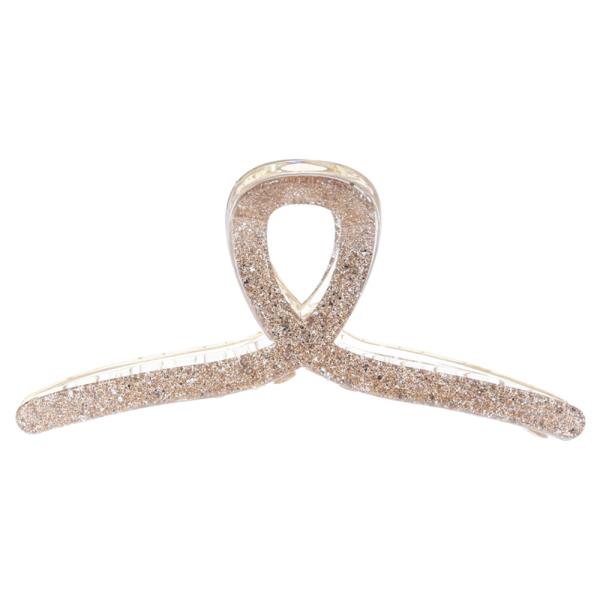 TWO TONE GLITTER HAIR CLAW CLIP