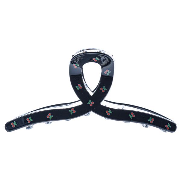 FLORAL HAIR CLAW JAW CLIP