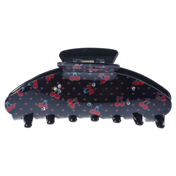 CHERRY PRINT HAIR CLAW JAW CLIP
