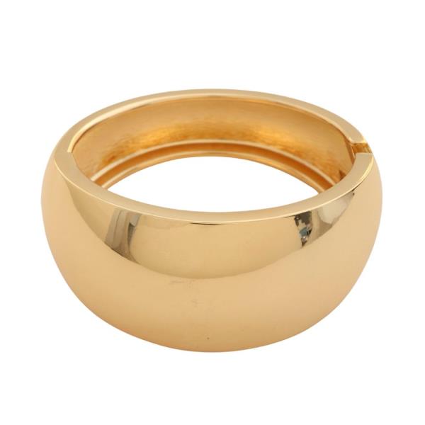 WIDE METAL HINGED BRACELET