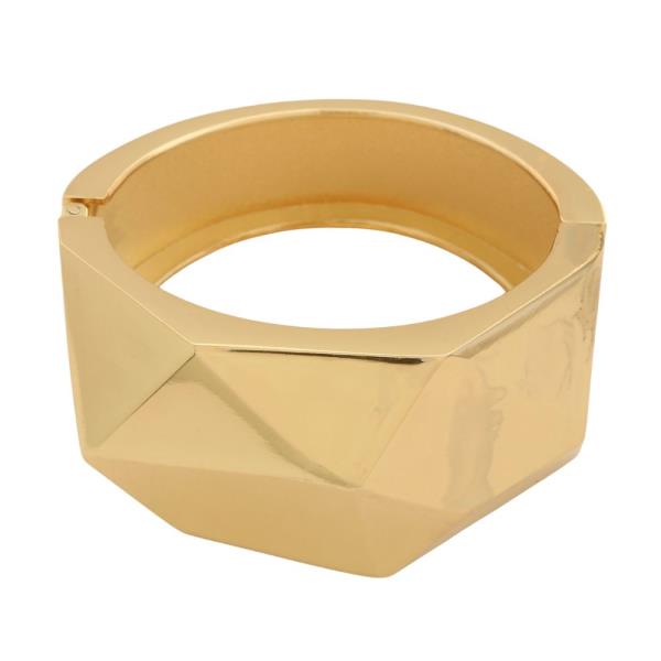 WIDE METAL HINGED BRACELET