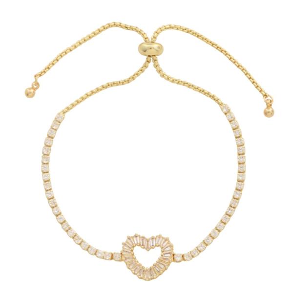 14k Gold Plated Multi Color CZ Lairat Bracelets