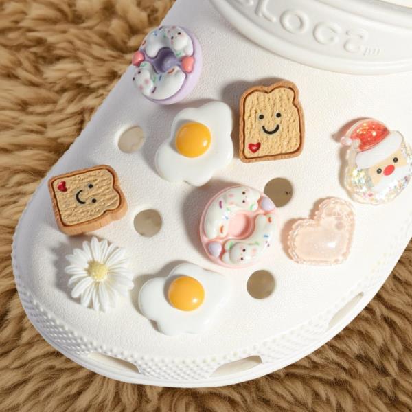 FOOD HEART FLOWER SANTA SHOE CHARMS