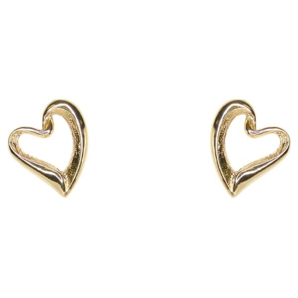 HEART POST EARRING