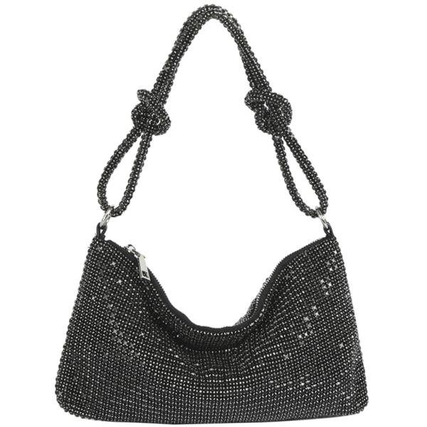 RHINESTONE ALL OVER SHOULDER BAG