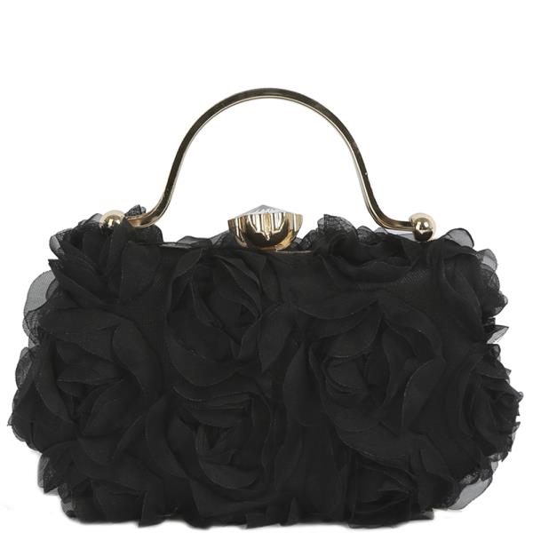 MODERN FLOWER DESIGN EVENING CLUTCH