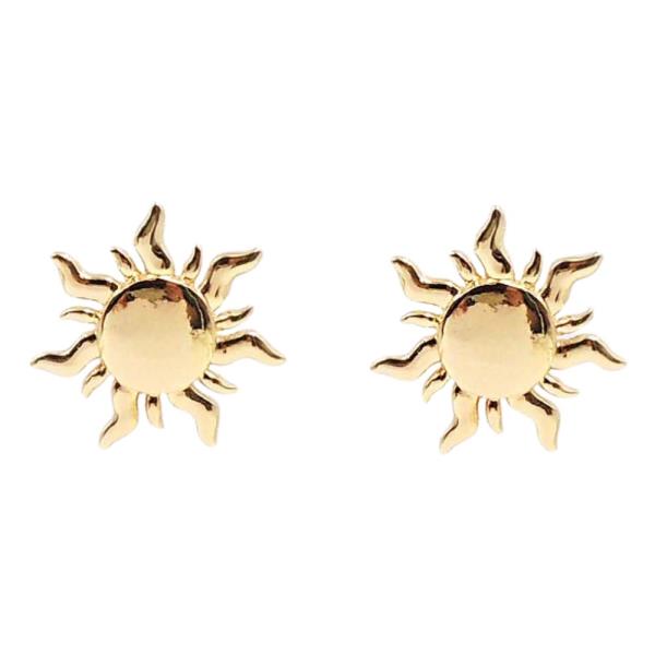 SUN SHAPE METAL EARRING