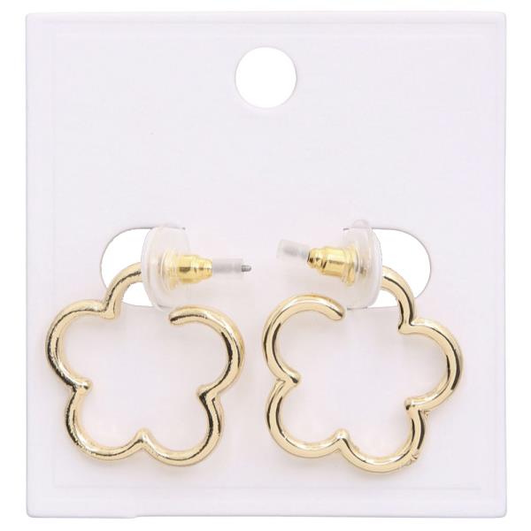 FLOWER METAL EARRING
