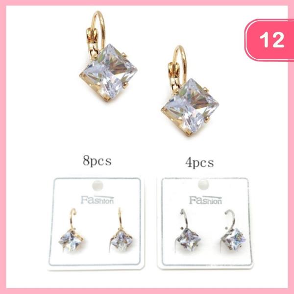 DANGLE RHINESTONE EARRING (12 UNTIS)