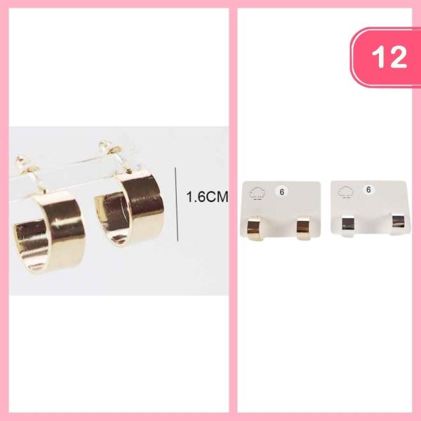 HUGGIE HOOP EARRING (12 UNITS)