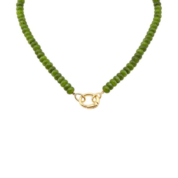 COLOR BEADED TOGGLE CLASP NECKLACE