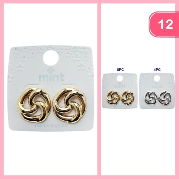 SWIRL POST EARRING (12 UNITS)