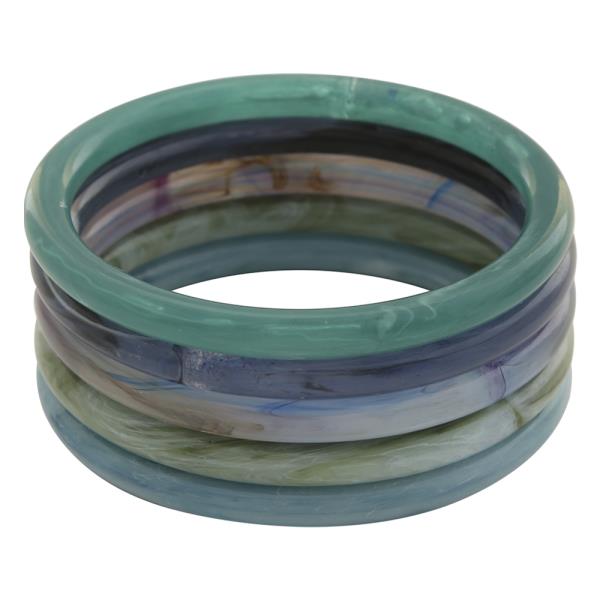ACETATE BANGLE BRACELET SET
