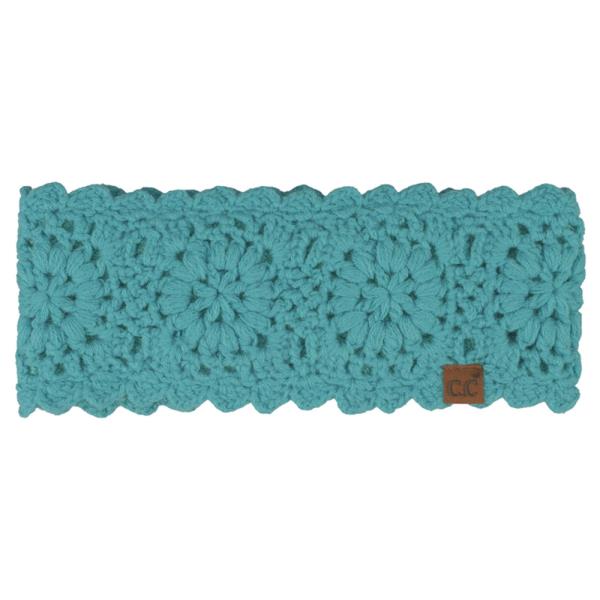 FLOWER CROCHETED HEADWRAP
