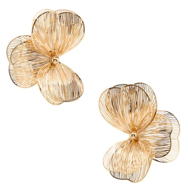 FLOWER METAL EARRING