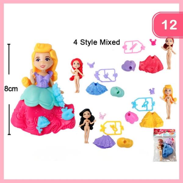 DOLL TOY WITH OUTFITS (12 UNITS)