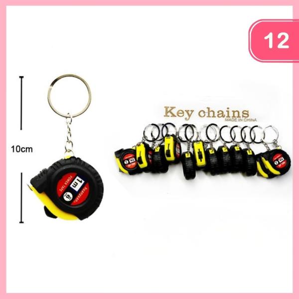 MEASURING TAPE KEYCHAIN (12 UNITS)