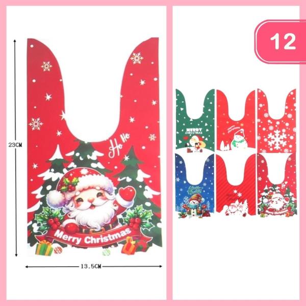 CHRISTMAS TREAT BAGS (12 UNITS)
