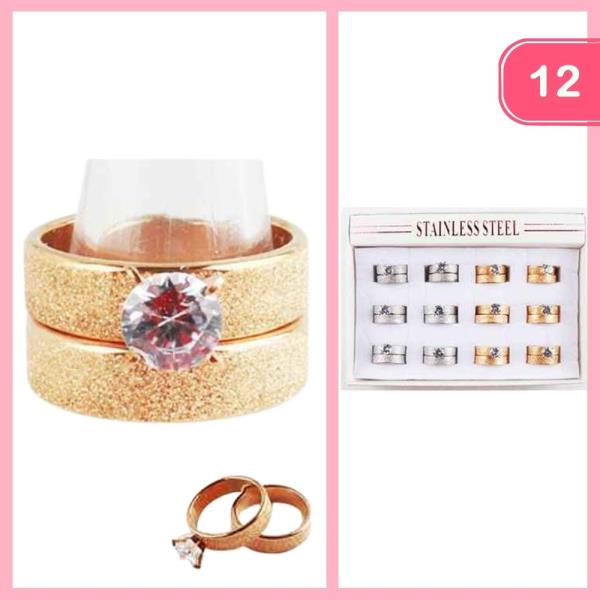 STAINLESS STEEL STACKABLE RING (12 UNITS)