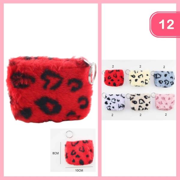 FUSSY HEART COIN PURSE (12 UNITS)