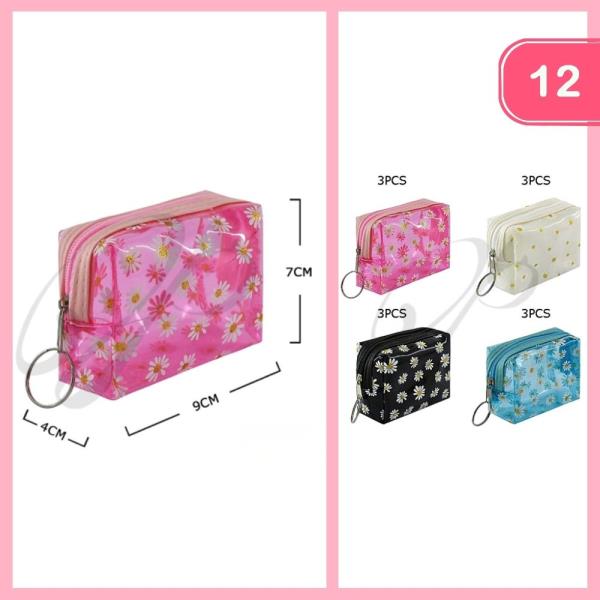 FLOWER COIN PURSE KEYCHAIN (12 UNITS)