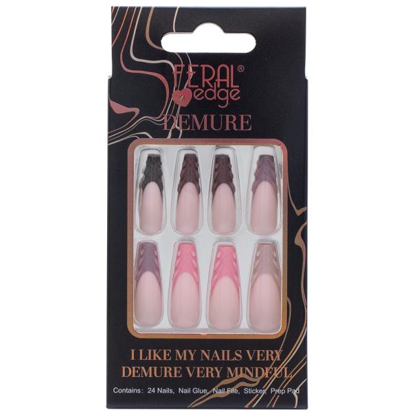 FERAL EDGE DEMURE DESIGN34 NAIL DECORATION SET