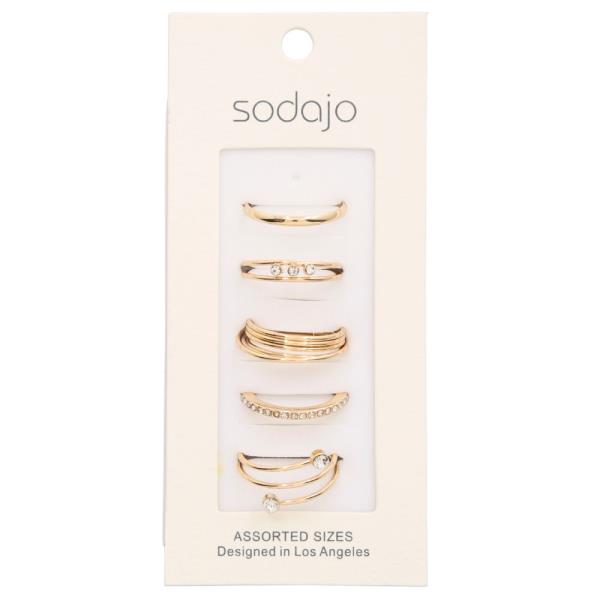 SODAJO METAL ASSORTED RING SET