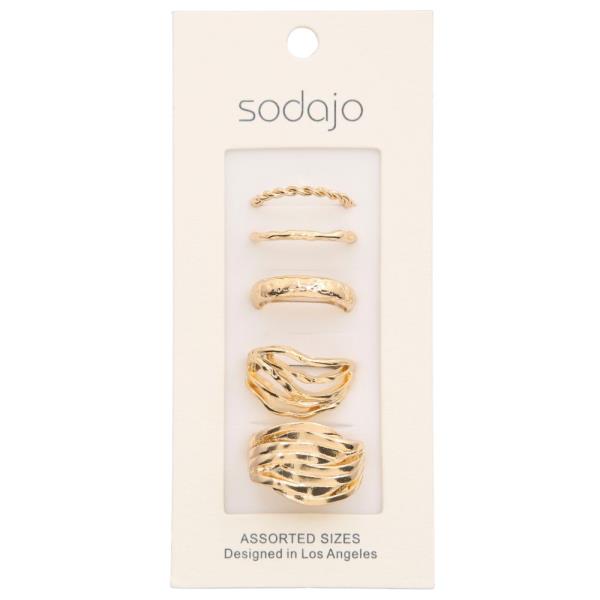 SODAJO METAL ASSORTED EARRING SET
