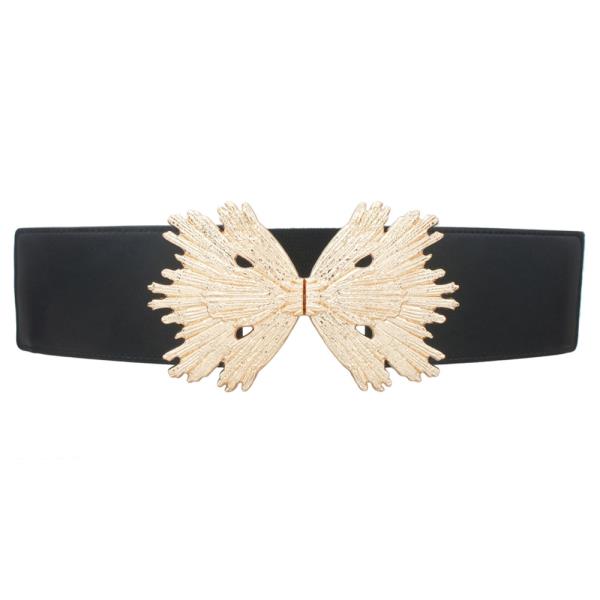 PLUS SIZE ORGANIC WING OPEN FRONT ELASTIC BELT