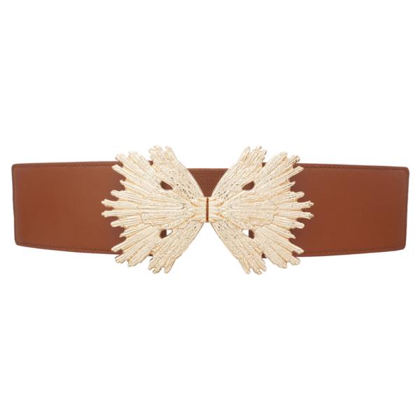 PLUS SIZE ORGANIC WING OPEN FRONT ELASTIC BELT