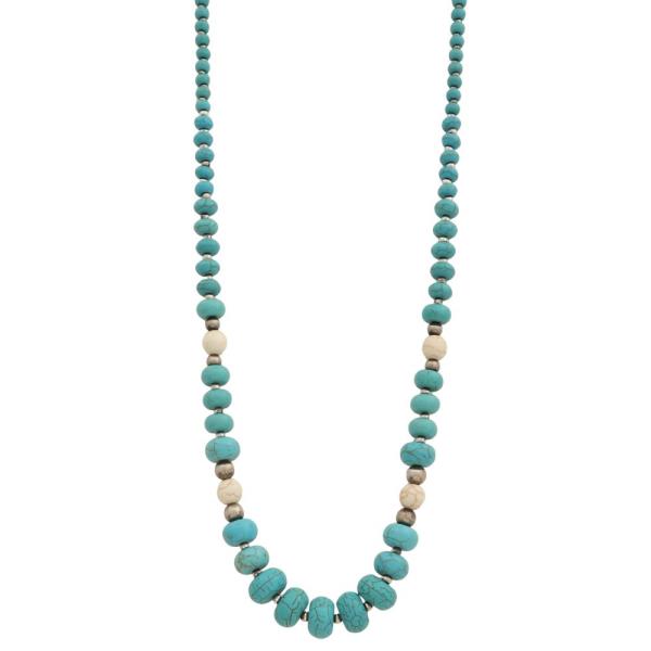 TURQUOISE BEAD NECKLACE