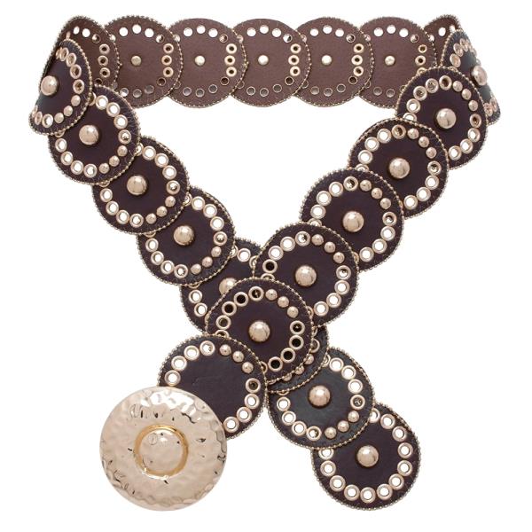 WESTERN ROUND CONCHO BELT