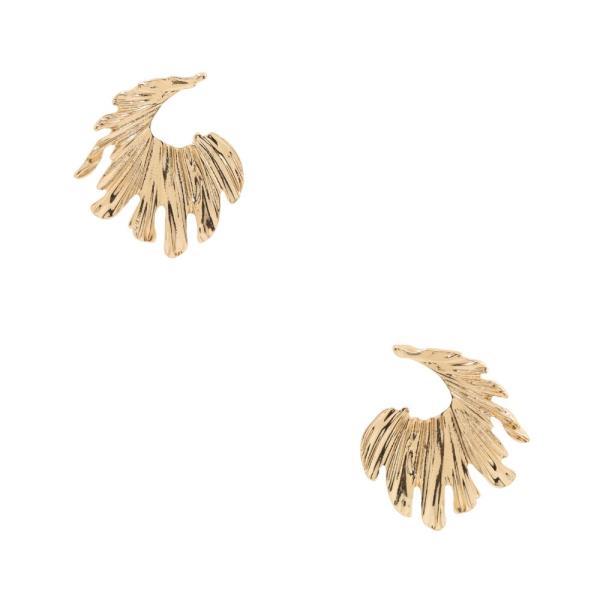 RUFFLE METAL EARRING