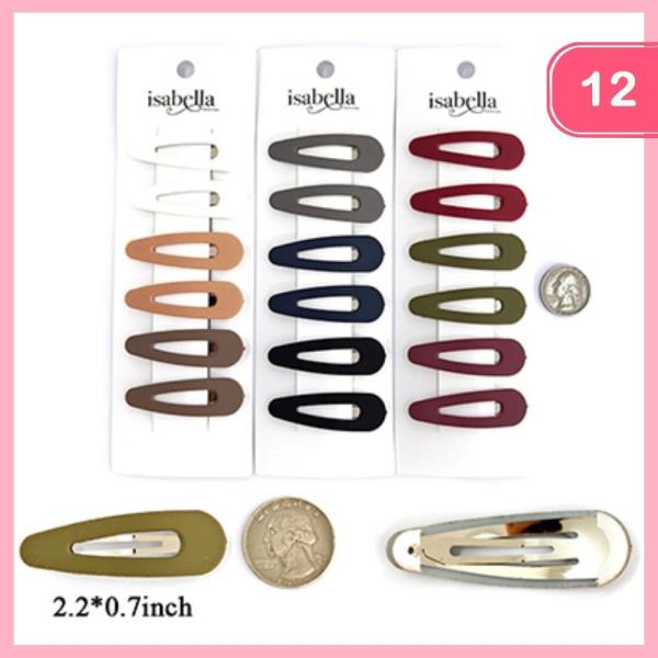 SNAP HAIR CLIP (12 UNITS)