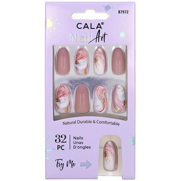 CALA NAIL ART DECORATION SET LAVENDER MARBLE