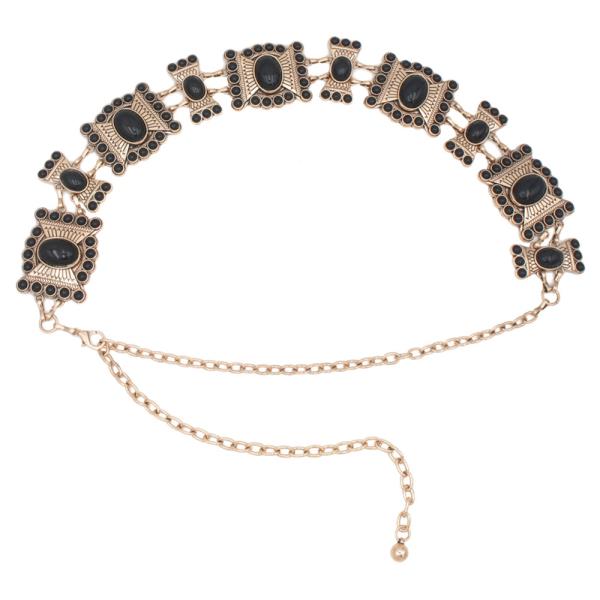 WESTERN STYLE STONE METAL LINK BELT