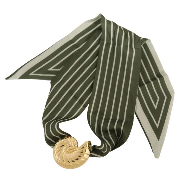 SNAIL CHARM SCARF NECKLACE