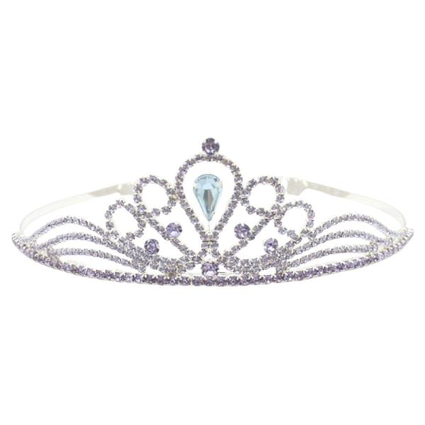 RHINESTONE TEARDROP FILIGREE TIARA