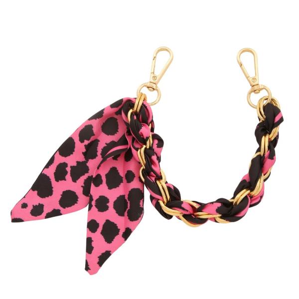 SCARF METAL RING BRAIDED BAG CHAIN