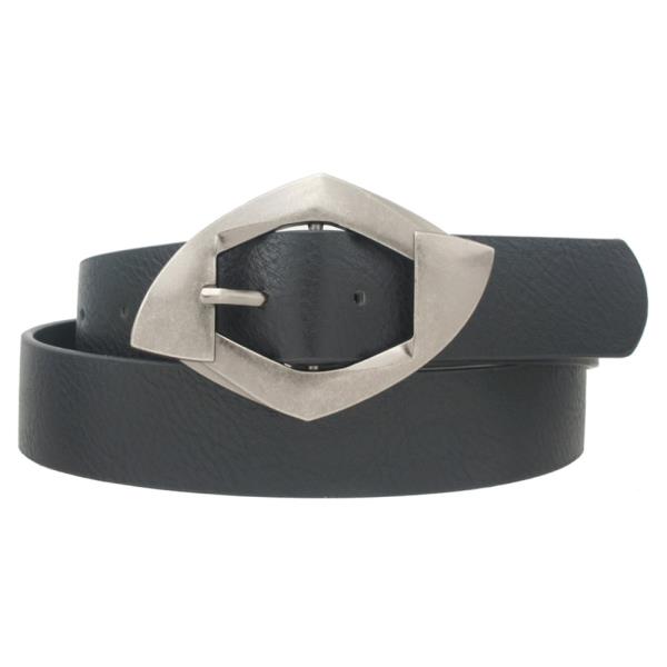 PLUS SIZE FAN WING BUCKLE WASHED BELT