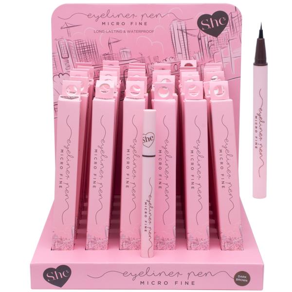 SHE MAKEUP MICRO FINE EYELINER PEN (36 UNITS)