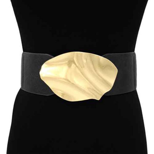 ABSTRACT METAL PLATE TEXTURED ELASTIC BELT